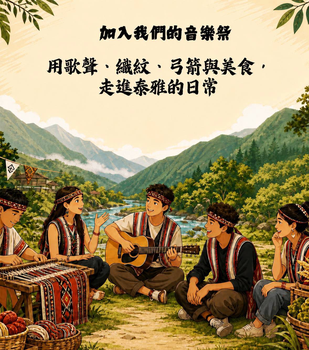 ★一年一度泰雅織音~《音樂祭》＋《羅馬新秘境》【那山聚落．高遶部落】山林療癒．大地餐桌．營火晚會  